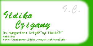 ildiko czigany business card